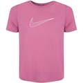 Camiseta Infantil Nike Manga Curta Dri-Fit One SS Top ROSA