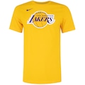 Camiseta Los Angeles Lakers NBA Masculina Nike Manga Curta Logo1 Ss Tee AMARELO