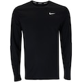 Camiseta Masculina Nike Manga Longa Dri-Fit Miler Top PRETO