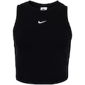Blusa Cropped Regata Nike Sportswear Essentials - Feminina PRETO