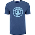 Camiseta do Manchester City Masculina Escudo AZUL ESC MESCLA