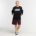 Blusa de Moletom Vans Classic V BFF Crew PRETO