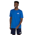 Camiseta Masculina Puma Manga Curta Essentials Small Logo AZUL