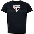 Camiseta do São Paulo Infantil Embossed PRETO