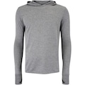 Camiseta Masculina Oxer Manga Longa com Capuz CINZA