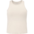 Opção de cor BEGE de Camiseta Regata Feminina Oxer com Bojo Canelada Sem Costura