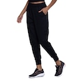 Calça Jogger Feminina Oxer Moletom Bolso Seguro PRETO