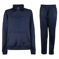 Opção de cor AZUL ESCURO de Conjunto de Agasalho Feminino Oxer Interlock Canguru