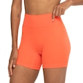 Short Feminino Oxer Canelado Sem Costura CORAL