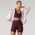 Short Feminino Oxer Canelado Sem Costura VINHO