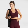 Top Fitness com Bojo Removível Oxer Baixa Sustentação Nadador Sem Costura Adulto MARINHO/VERDE/BRANCO