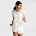 Camiseta Feminina Oxer Manga Curta Flat Respirável OFF WHITE