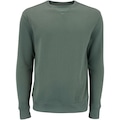 Opção de cor VERDE ESCURO de Blusa de Moletom Masculina Oxer Gola Careca