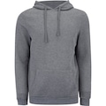Opção de cor CINZA ESC MESCLA de Blusa de Moletom Masculino Oxer com Capuz Canguru