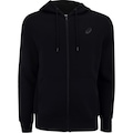 Jaqueta Masculina ASICS com Capuz Moletom Canguru com Fleece PRETO