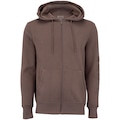 Jaqueta Masculina ASICS com Capuz Moletom Canguru com Fleece MARROM