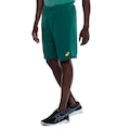 Bermuda Masculina ASICS Malha Recorte Lateral VERDE ESC/AMARELO