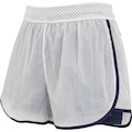 Short Feminino ASICS Takay Cós Respirável BRANCO/AZUL ESC