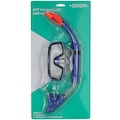 Kit de Mergulho Oxer Polybag Snorkel e Máscara Infantil AZUL
