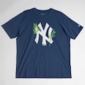 Camiseta New York Yankees Plus Size New Era Rooted Nature AZUL ESCURO