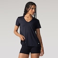 Camiseta Feminina Vestem Manga Curta Dry Fit PRETO