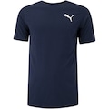 Camiseta Masculina Puma Manga Curta Essentials Small Cat Logo AZUL ESCURO