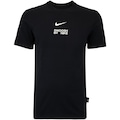 Opção de cor PRETO de Camiseta Masculina Nike Manga Curta Sportswear Big Swoosh