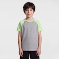 Opção de cor VERDE CLA/CINZA CLA de Camiseta Infantil Oxer Estampada Casual