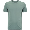 Opção de cor VERDE ESCURO de Camiseta Masculina Oxer Manga Curta Básica Algodão