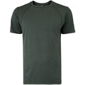 Camiseta Masculina Oxer Manga Curta Média Compressão Flat Mescla VERDE ESCURO