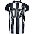 Camiseta do Botafogo Braziline Masculina Grammar PRETO/BRANCO