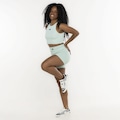 SHORTS ATHLEISURE CANELADO JADE JADE VERDE CLARO