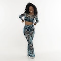 Calça Bailarina Jade Jade Tule Precious AZUL