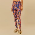 Calça Legging Feminina Farm Andorinha Listrada AZUL/ROSA