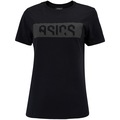 Camiseta Feminina ASICS Manga Curta Malha Cava Tradicional PRETO