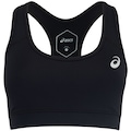 Top Fitness com Bojo Removível ASICS Basic Logo Média Sustentação Adulto PRETO