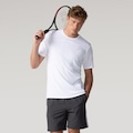 Camiseta ASICS Manga Curta Racket Recortada- Masculina BRANCO