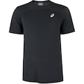 Camiseta ASICS Manga Curta Racket Recortada- Masculina PRETO