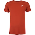 Camiseta ASICS Manga Curta Racket Recortada- Masculina VERMELHO/LARANJA ESC