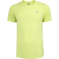 Camiseta ASICS Manga Curta Racket Recortada- Masculina AMARELO CLARO