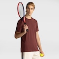 Opção de cor VINHO de Camiseta ASICS Manga Curta Racket Recortada- Masculina