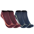 Opção de cor 1 de Kit 2 Pares de Meias Cano Baixo Linhas Tamanho 34-38 Oxer Adulto