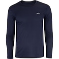 Camiseta Masculina Mizuno Manga Longa Nirvana New AZUL ESC/AZUL