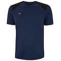 Camiseta Adams Manga Curta Fardamento Futebol Dry AZUL ESC/PRETO