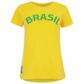 Camiseta Seleção do Brasil CBF Feminina Casual AMARELO
