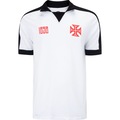 Camisa Polo do Vasco da Gama Masculina Retrô Anos 80 BRANCO