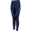 Calça Legging Feminina ASICS Recorte Mesh AZUL ESCURO