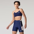 Bermuda Feminina ASICS Recortes Poliamida UV AZUL ESCURO