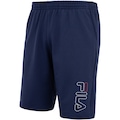 Bermuda Masculina Fila Practical Logo Outline AZUL ESCURO