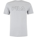 Camiseta Masculina Fila Manga Curta Letter Outline CINZA